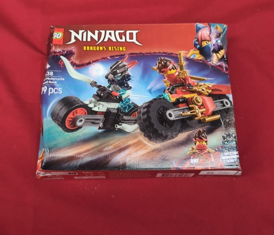 LEGO NINJAGO Kai’s Motorcycle Speed Race Set 2 Ninja Motorbike Toys (boxdamaged)