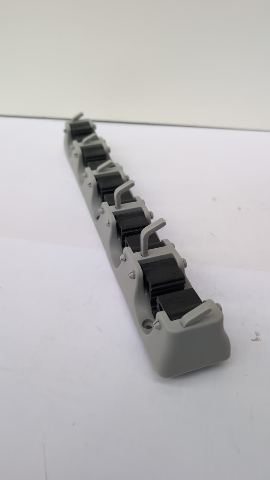 Broom Mop Holder Wall MountedBroom Storage with 5 Slot 6 Hooks,(no fixings )