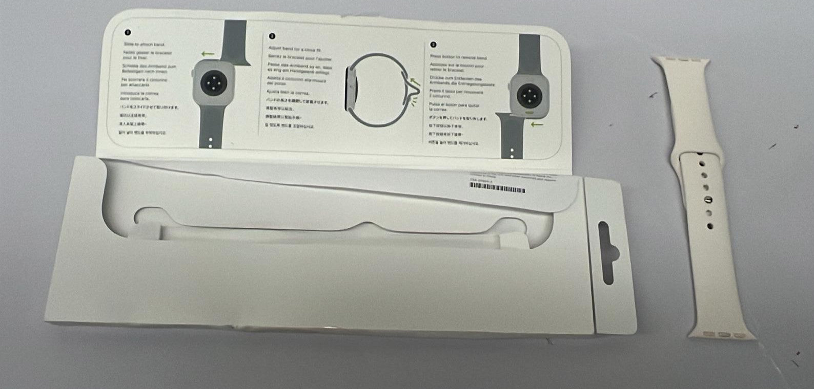 Apple Watch Band - Sport Band - 42mm - Cream - S/M