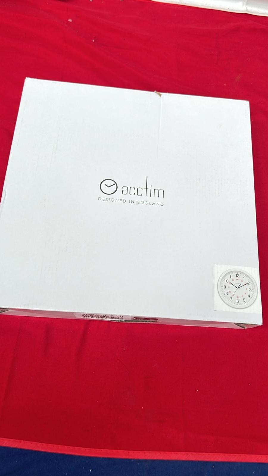 Acctim Wall Clock Radio Controlled 30cm White
