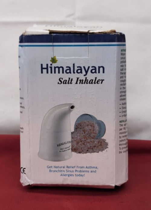 Himalayan Salt Inhaler Grams Pink Salt Pouch Included (packaging damaged)