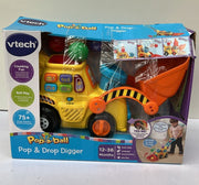 VTech POP & Drop Digger for Toddler (BOX DAMAGED, NO Battery Included)