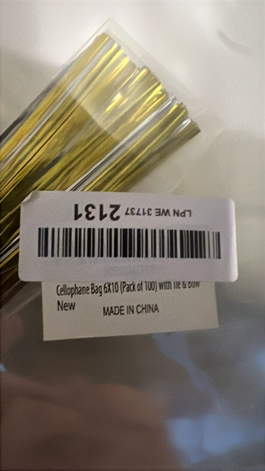 Cellophane Bags Pack of 100 (6 x 10 Inches) Food Safe