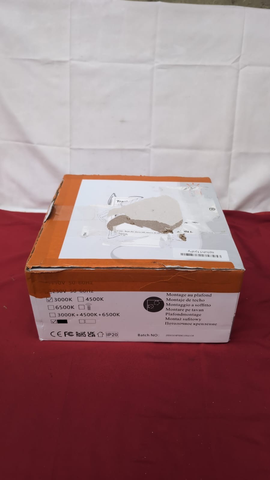 Modern LED Ceiling Light, 5 Heads of Petals LED Ceiling Lamp, 60W(box damaged)