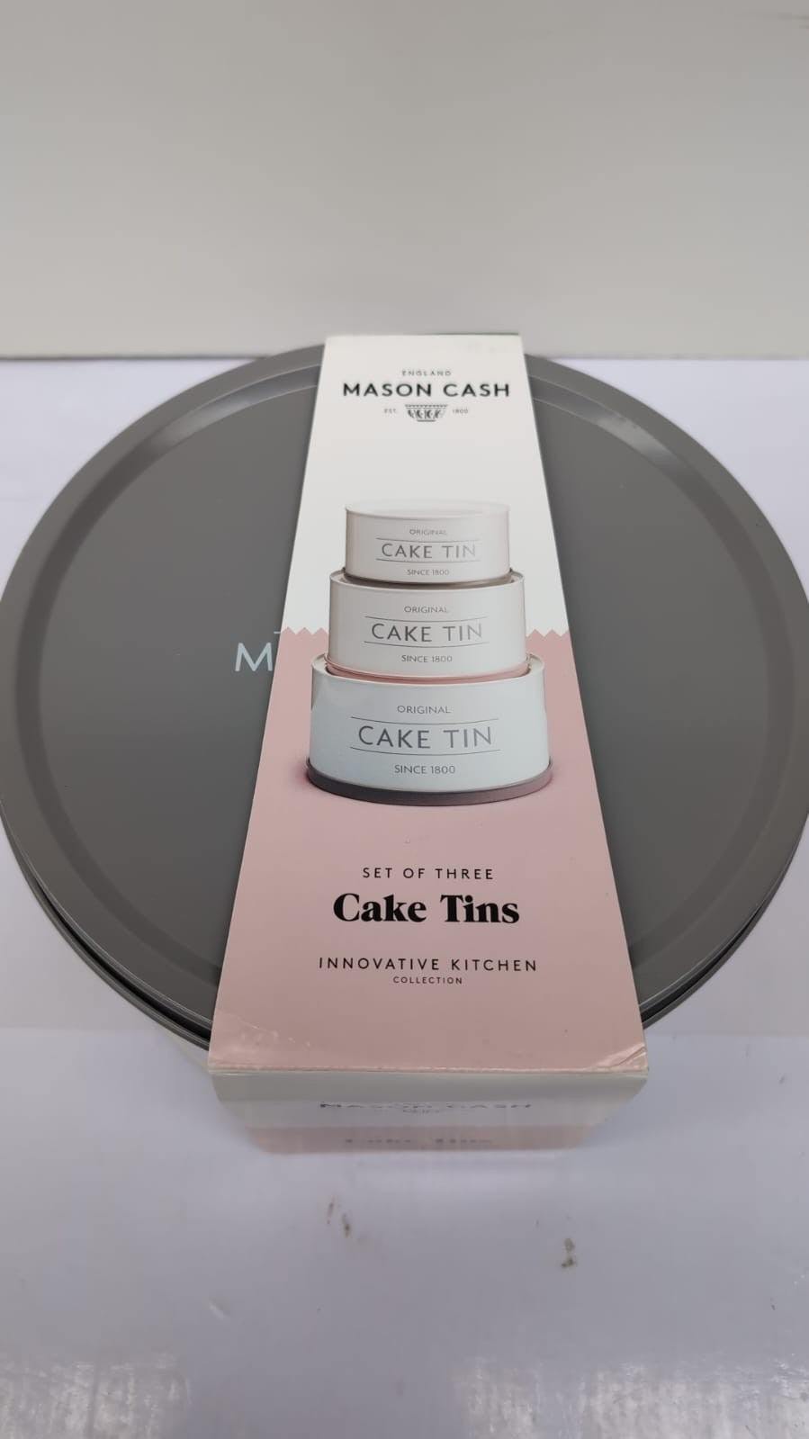 Mason Cash Innovative Kitchen Set of 3 Cake Tins (outer tin Dent)