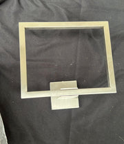 Square Towel Ring Black Hand Towel Holder Wall Mounted Hand Towel Rack