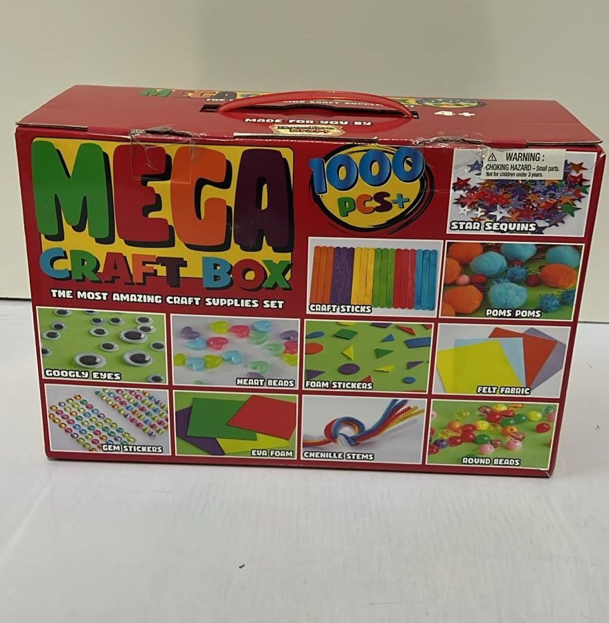 KreativeKraft Arts and Crafts for Kids 1000+ Pieces Art Supplies Craft Kits