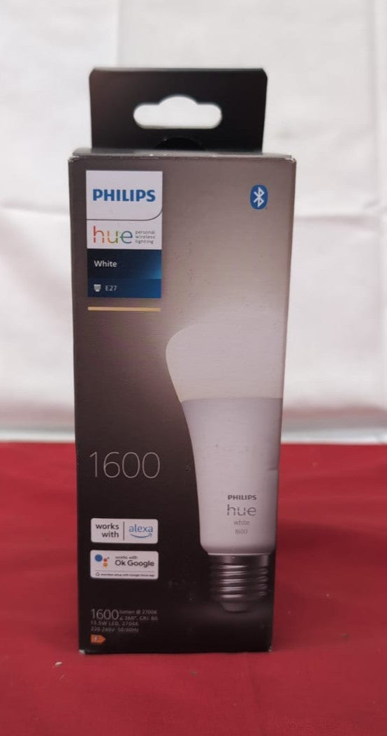 Philips Hue White Smart Light Bulb 100W - 1600 LM[E27 ] with Bluetooth