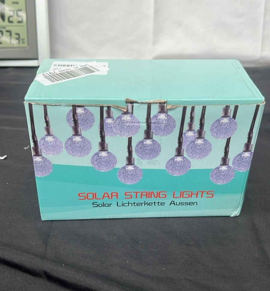 Solar Garden Lights Outdoor, 36ft 60 LED Solar String Lights Waterproof,