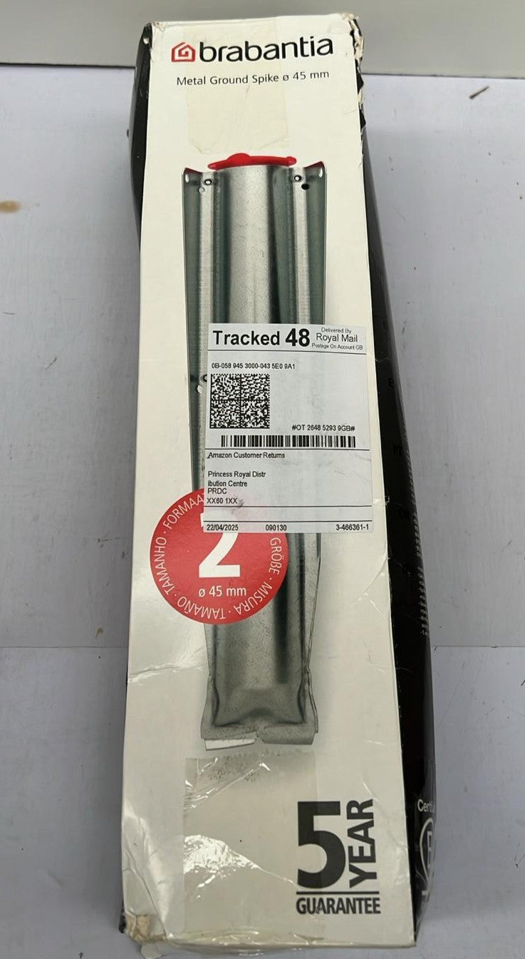 Brabantia - Metal Ground Spike - Handy Closure Cap - Ø 45 mm (BOX DAMAGED)