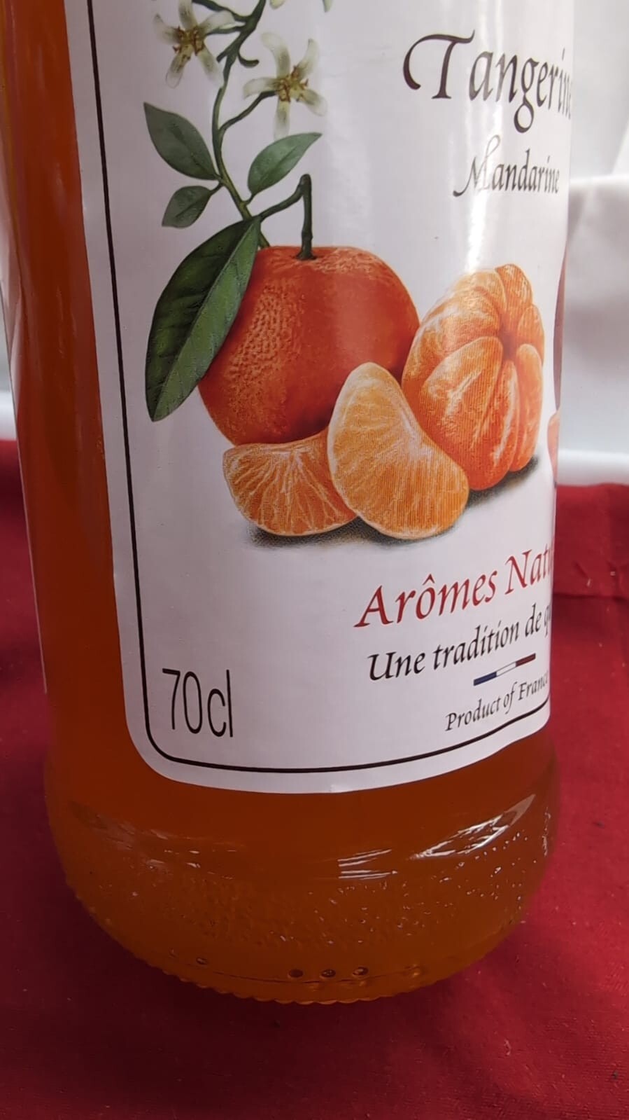 MONIN Premium Tangerine Syrup 70cl for Cocktails and Mocktails. Vegan-Friendly,