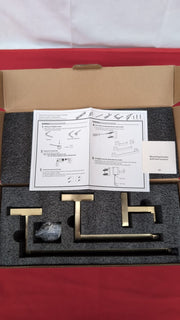 Brushed Gold Bathroom Accessories Hardware Set, Brushed Gold Stainless Steel