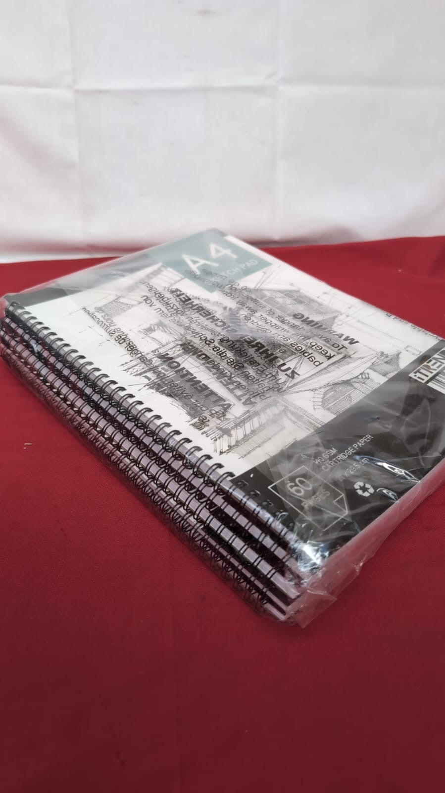 iTrend A4 Artist Sketch Book  - White Art Drawing Paper - A4 60 pages 5PACK