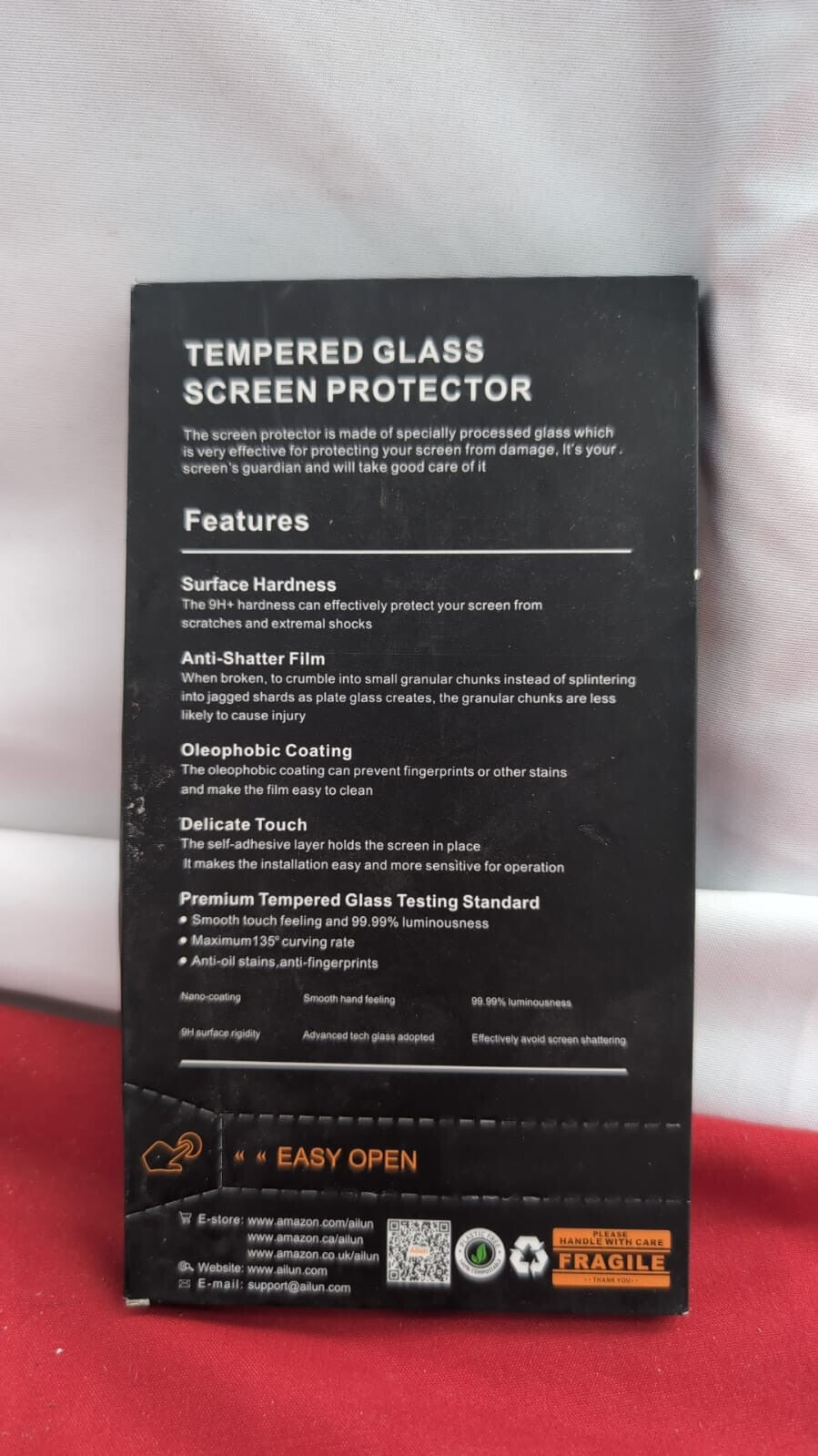 Ailun Glass Screen Protector for iPhone 3Pack  Tempered Glass, Sensor Protection