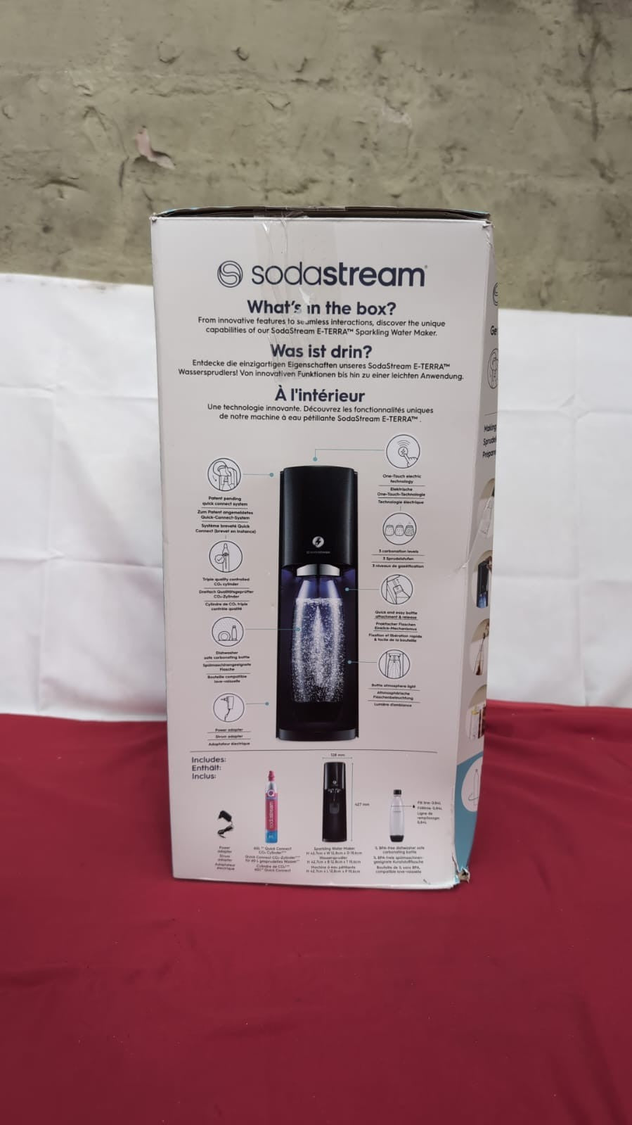 SodaStream Art Sparkling Water Maker - Black (Box damaged - No CO² cylinder)