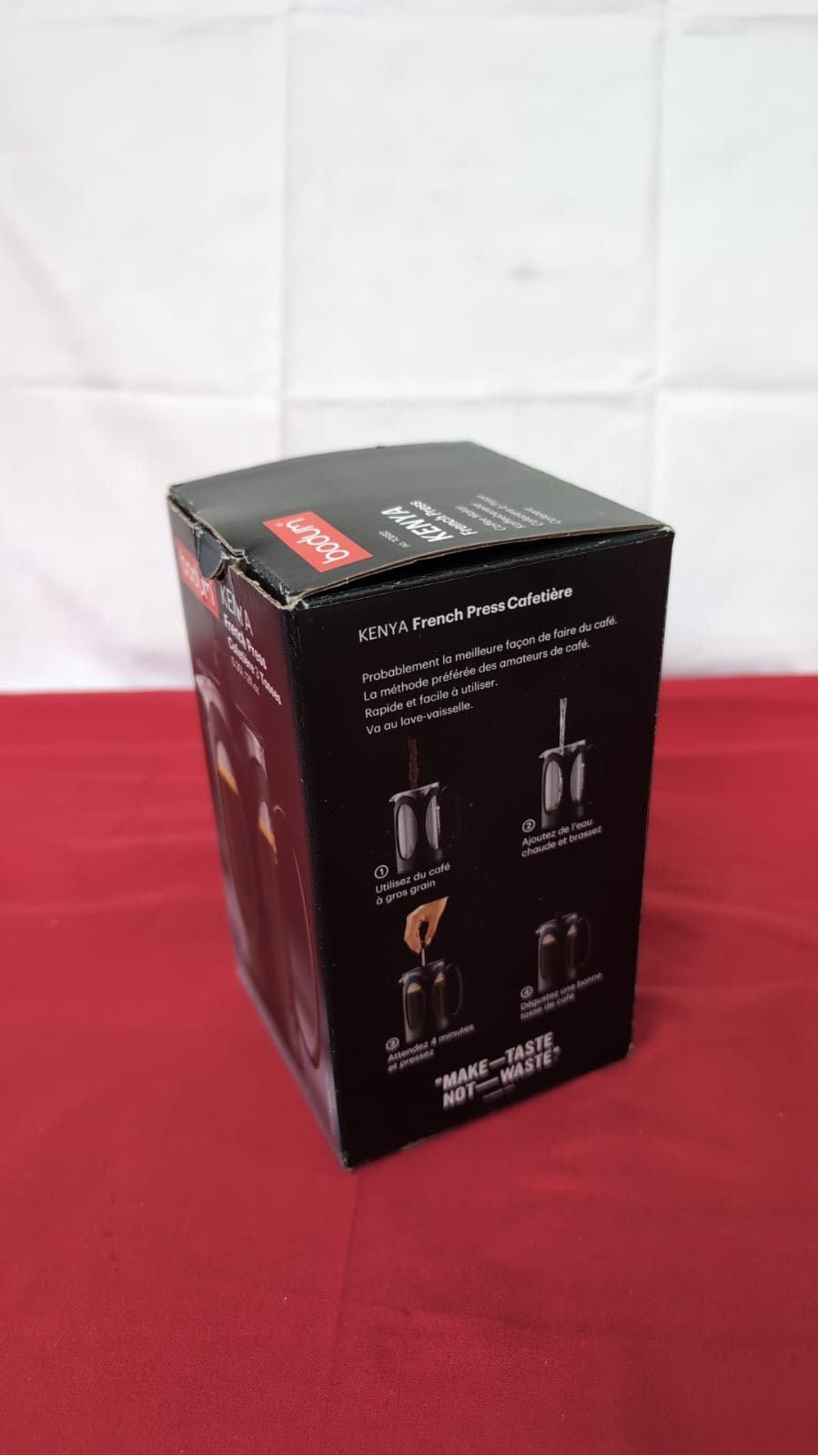 Bodum Kenya French Press 3 cup-350 ml Black, 3 Cup(USED)