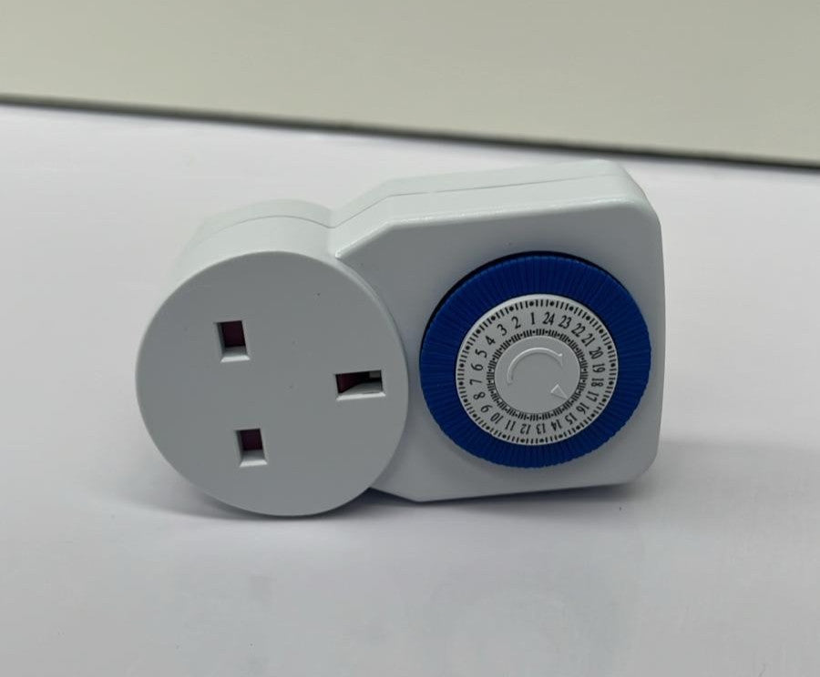 Masterplug TMS24-MP Energy Saving Daily Mechanical Segment Timer Plug, White