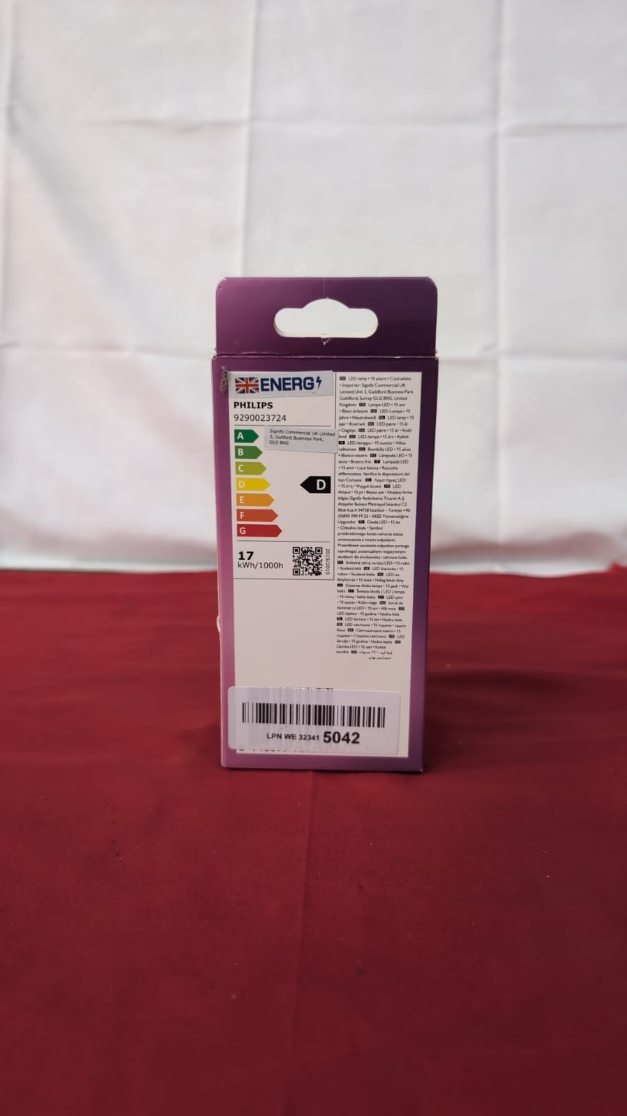 Philips LED Premium Classic A67 Clear Light Bulb [E27 Edison Screw] 17W =150W