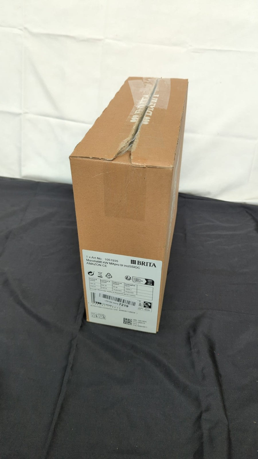 BRITA Marella Water Filter Jug Blue (2.4L) Starter Pack ( box damaged)