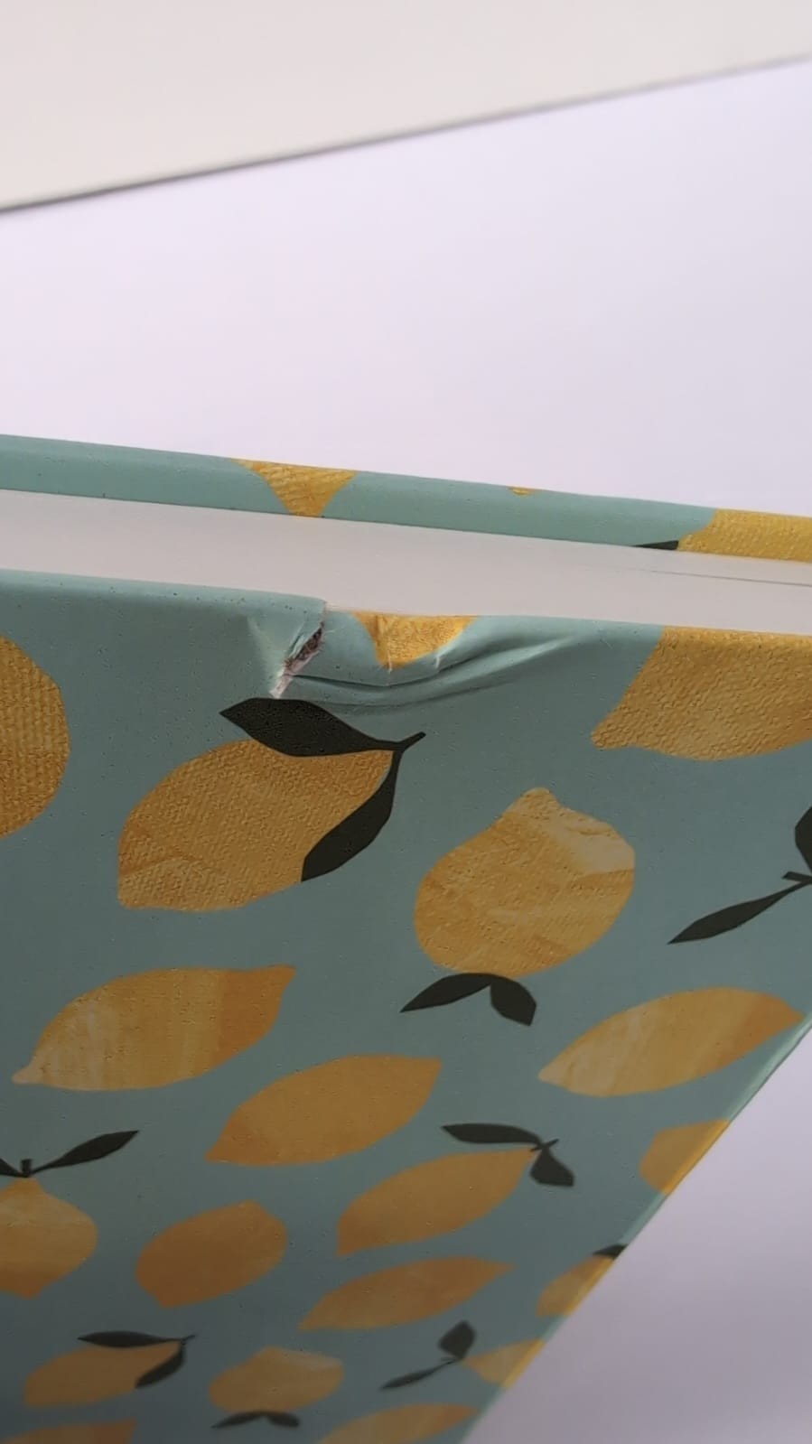 Rileys & Co Dotted Journal NotebookA5, Hardcover ,Lemon(small damage on back )
