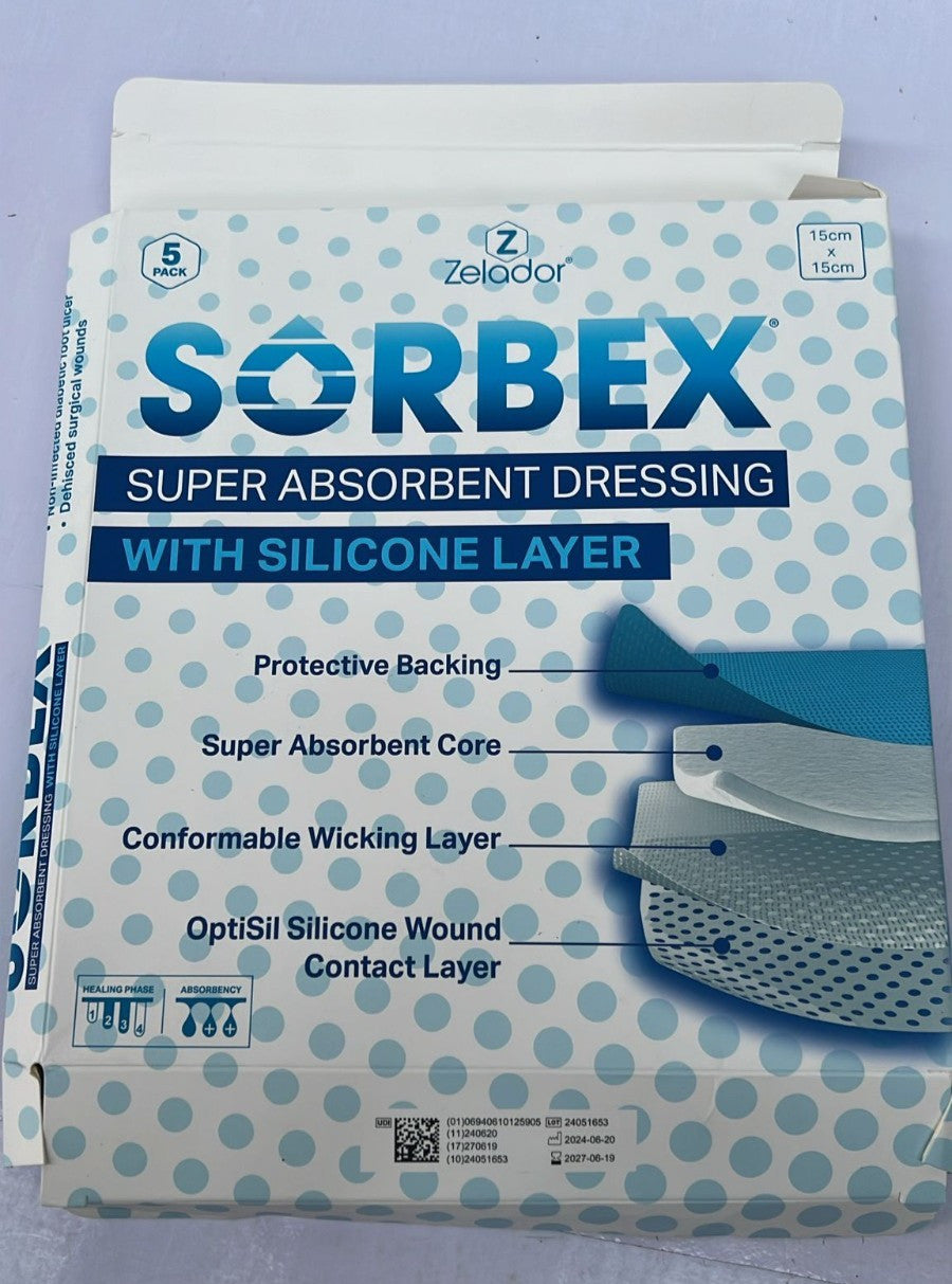 Super Absorbent Dressing Pad with OptiSil Silicone Contact Layer