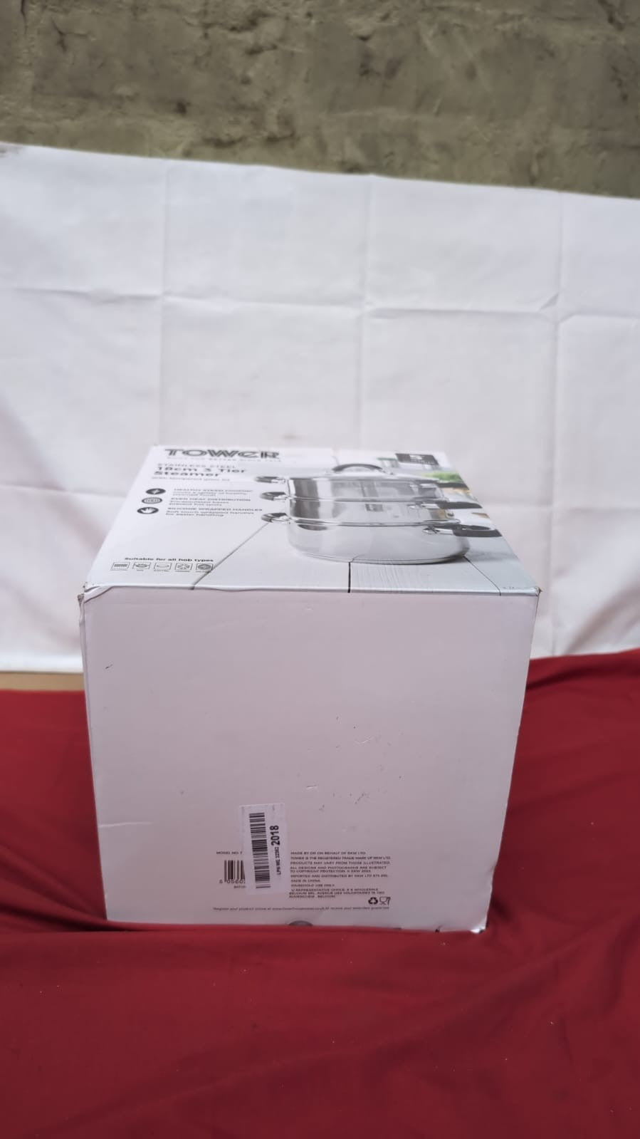 Tower  3-Tier Steamer and Tempered Glass Lid with Steam ( box damaged)