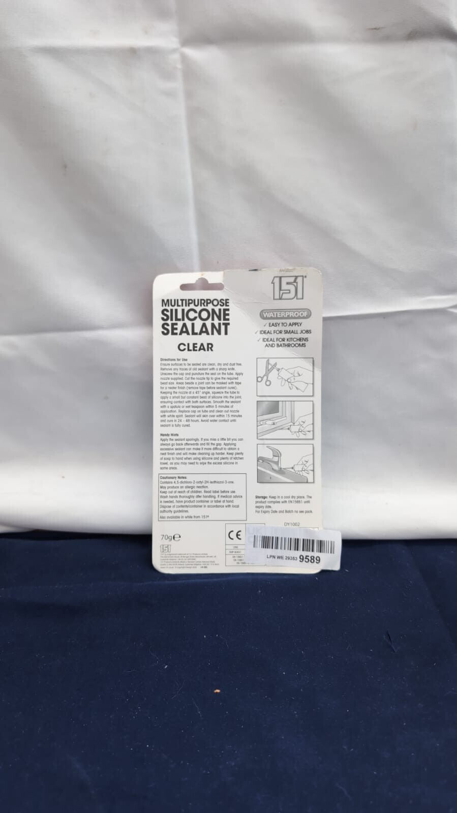 Silicon SEALANT Clear Tube 70G (packaging damaged)
