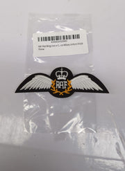 RAF Pilot Wings Iron or Sew On Embroidered Patch Badge Air Force Military 10cm