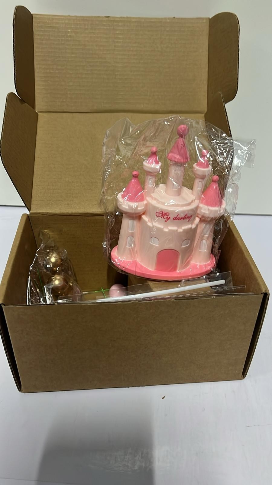 Princess Castle Cake Toppers Pink