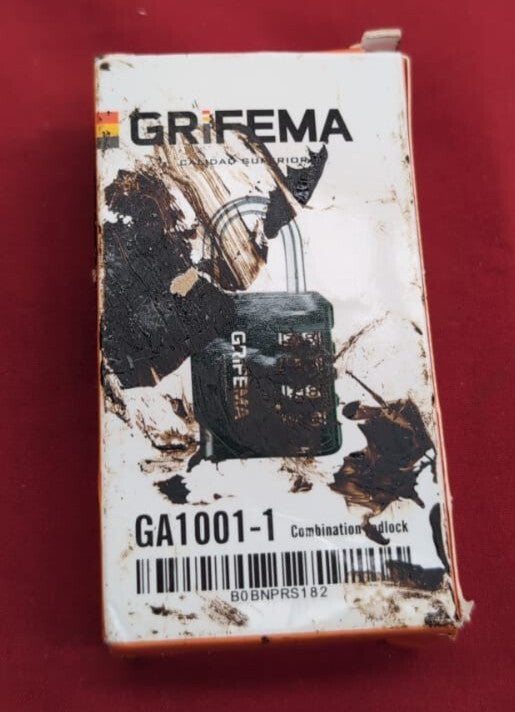 GRIFEMA Combination Padlocks with 4 Digit Code, Locker (packaging damaged)