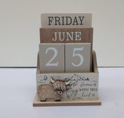 Highland Cow Perpetual Calendar
