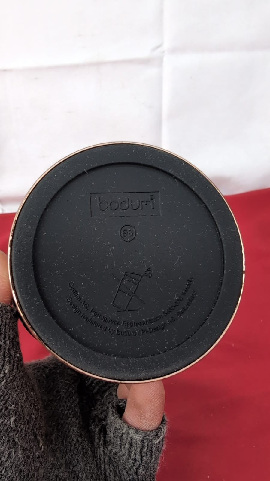 bodum Vacuum Travel Mug, 0.35 l, flip lid copper( slightly scuffed)