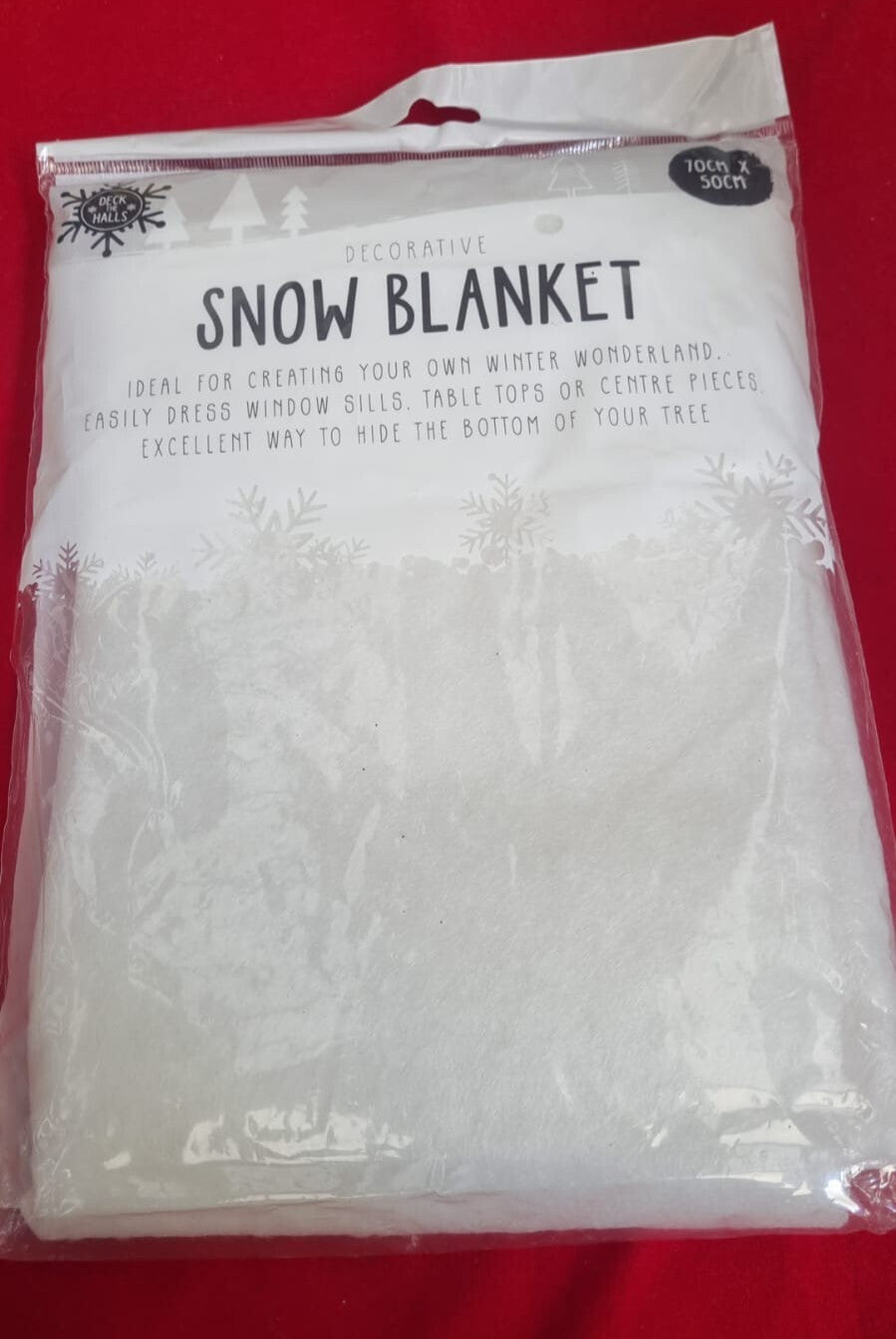 Snow Blanket Christmas Artificial Sheet Decoration White Roll Xmas