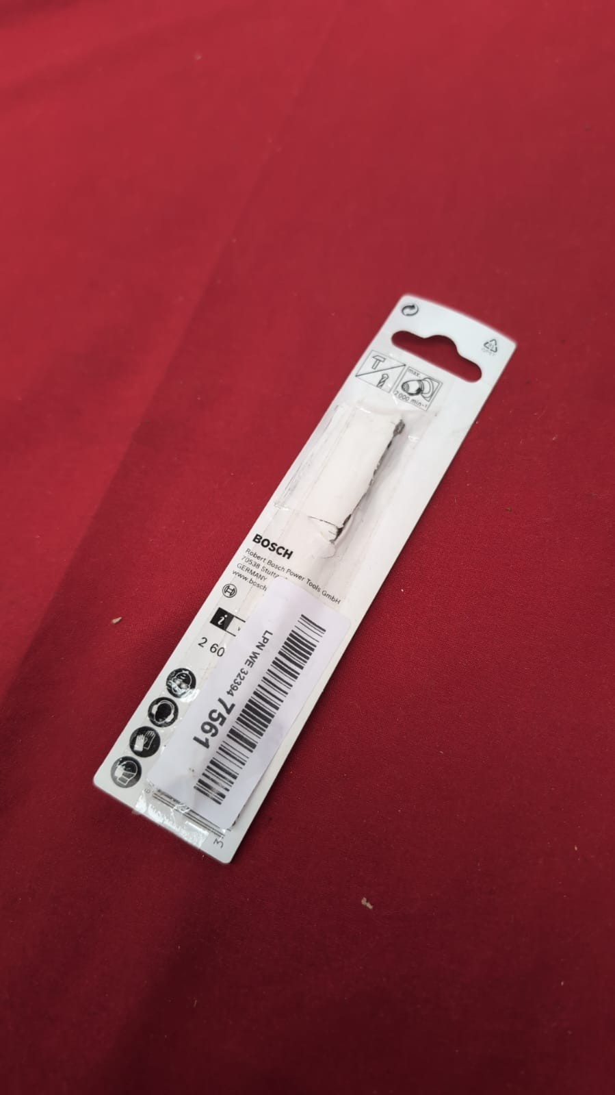 Bosch 2609255431 100mm Masonry Drill Bit with Diameter 7mm(packaging damaged)