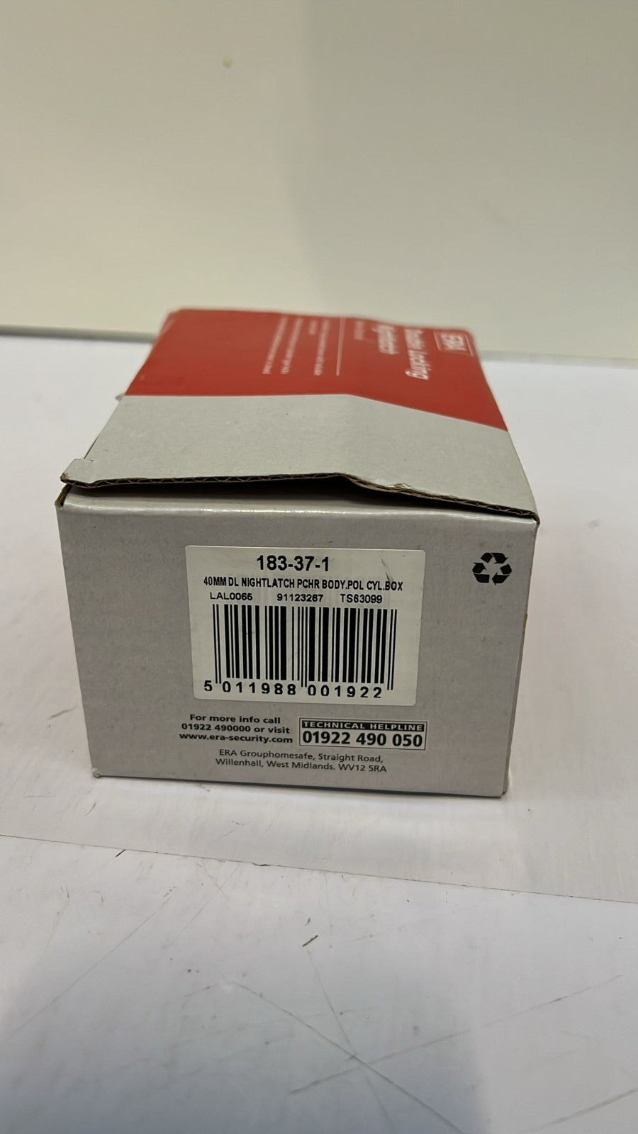 ERA 183-37-1 40mm High Security Nightlatch with Polished Chrome Body, Silver