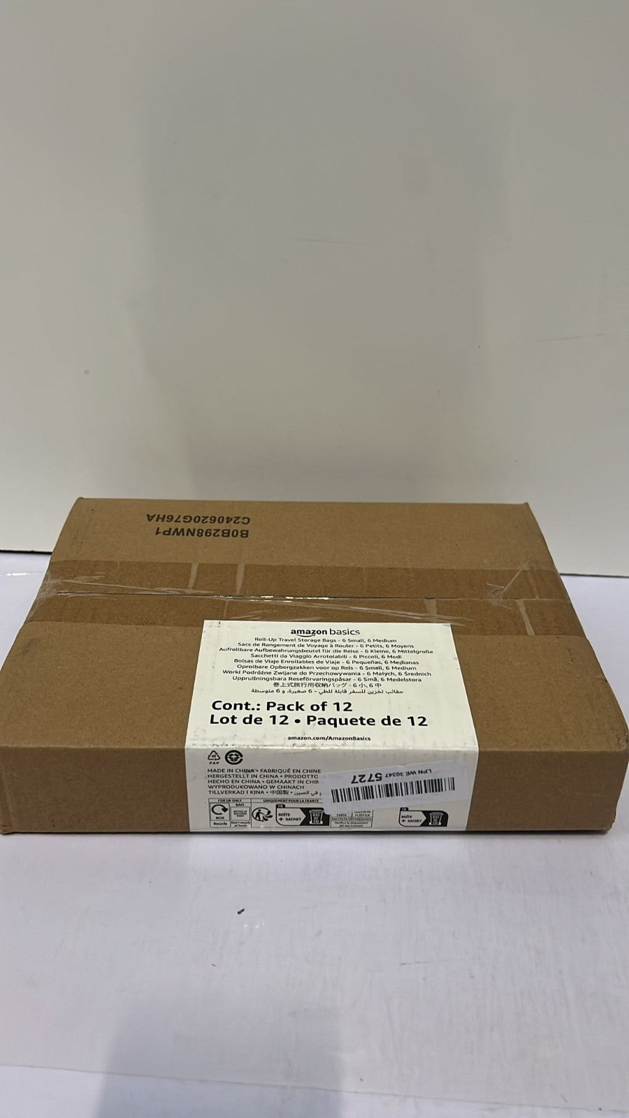 Roll-up Travel storage bags - 6 Small, 6 Mediums