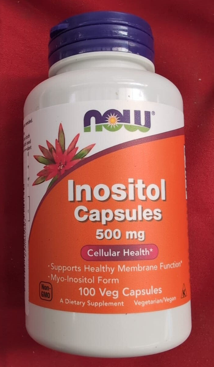 Now Foods  Inositol 500mg Supports Nervous System & Cellular Health 100 Capsules
