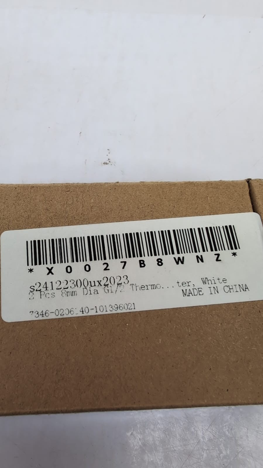 2 Pcs 8mm Dia G1/2 Thermowell Weldless Stainless Steel 304 ,WHITE