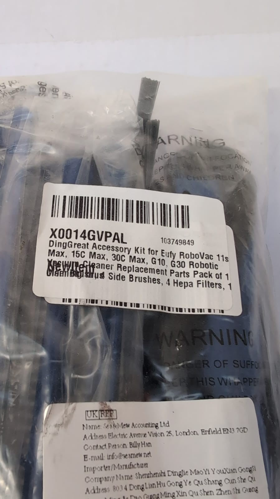 DingGreat Accessory Kit for Eufy RoboVac 11s Max, 15C Max, 30C Max, G10,