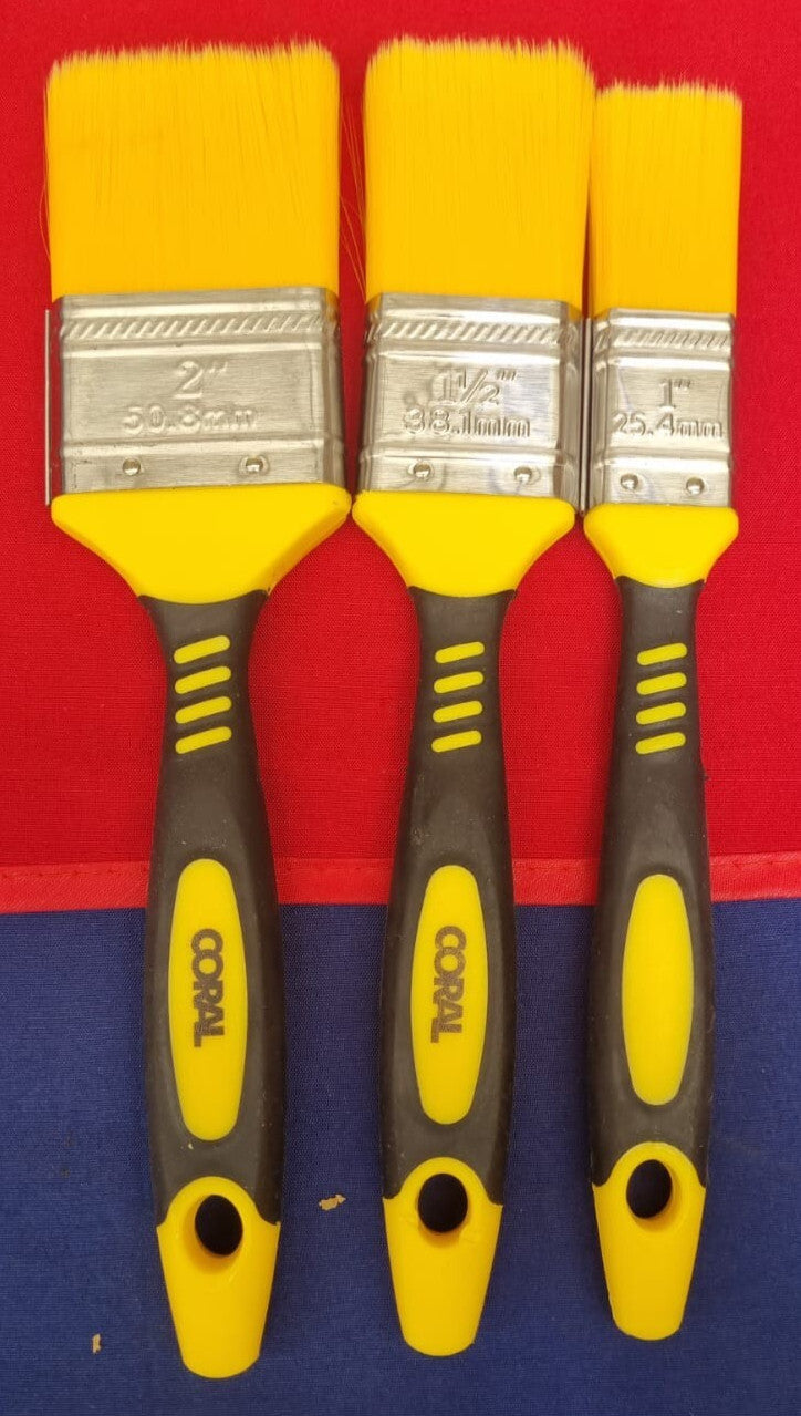 Coral 31504 Shurglide  Paint Brush Set for a Seriously Good Finish (3pack)