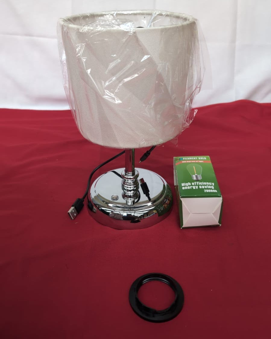 Cordless Rechargeable Table Lamp (box damaged - small chip on plastic collar)
