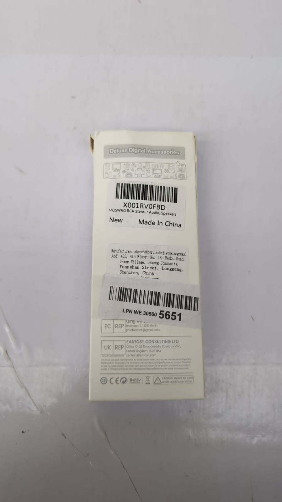 MOSWAG RCA Stereo Cable,2RCA Male to 2RCA Male Stereo Auxiliary Audio Cable