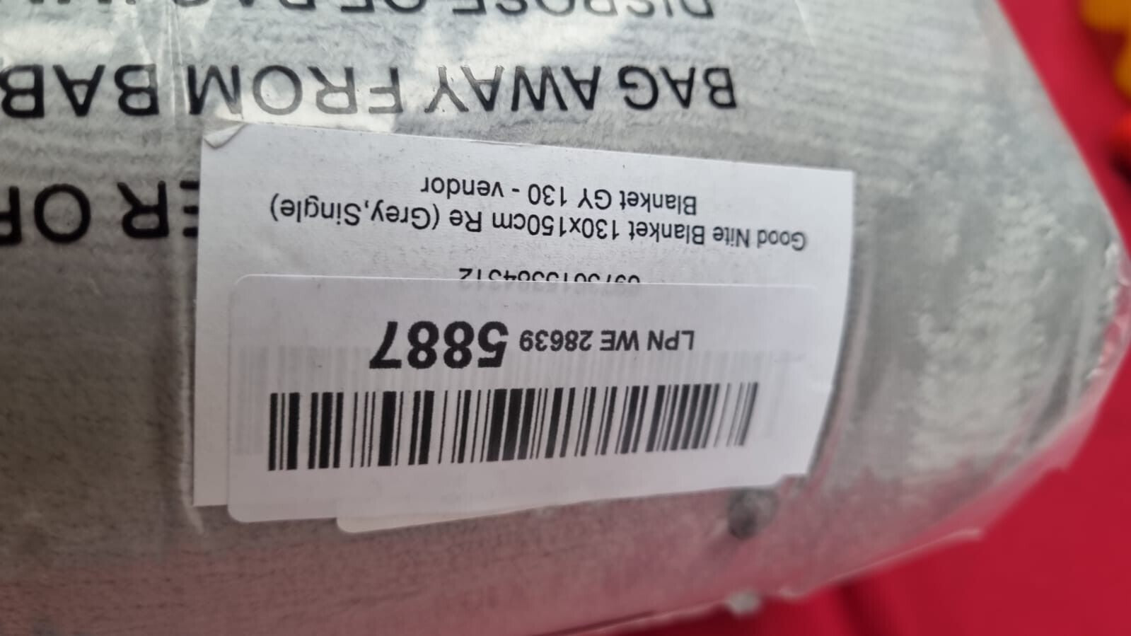 Good Nite Fleece Blanket Blankets 130x150cm (Grey, Single, Packging Damaged)