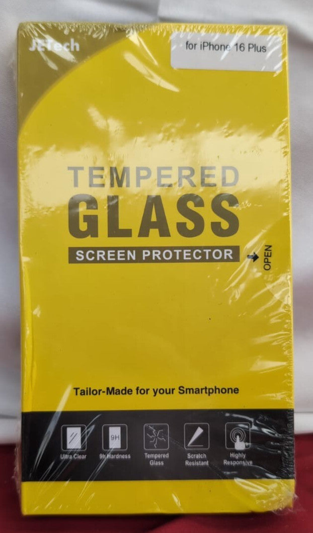 JETech Screen Protector for iPhone 16 Plus 6.7-Inch, Tempered Glass Film