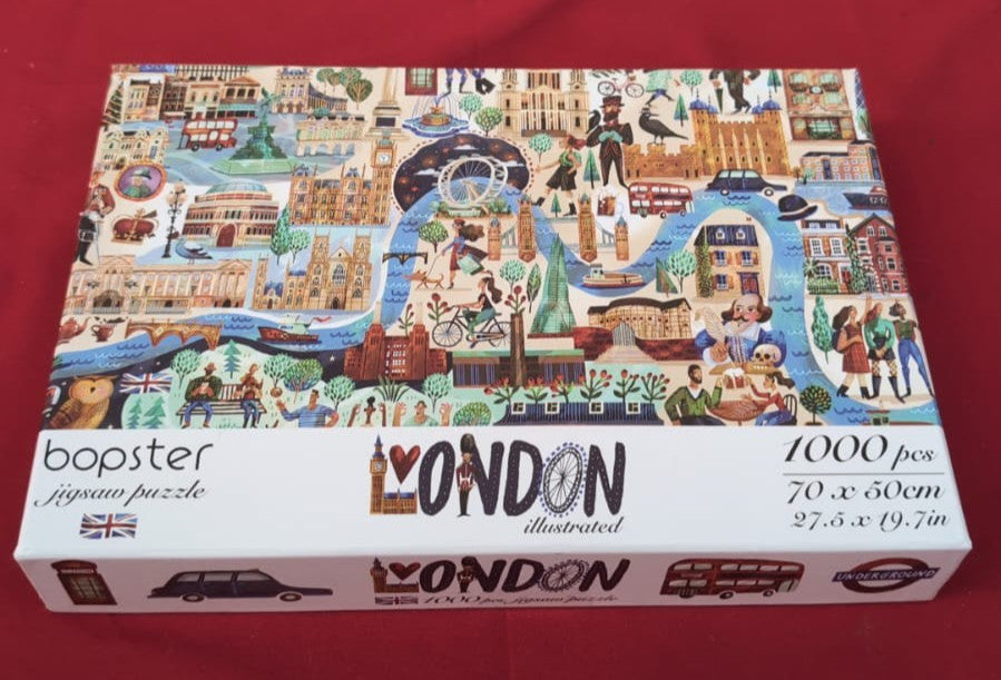 London 1000 Piece Jigsaw Puzzle – Illustrated City Scene