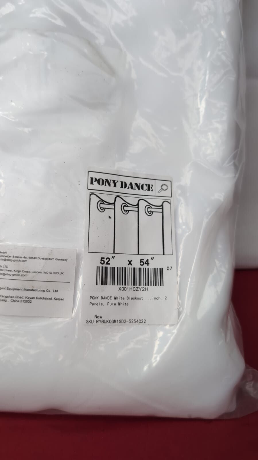 PONY DANCE Blackout Pencil Pleat Curtains - Short Insulated Curtains Pure White