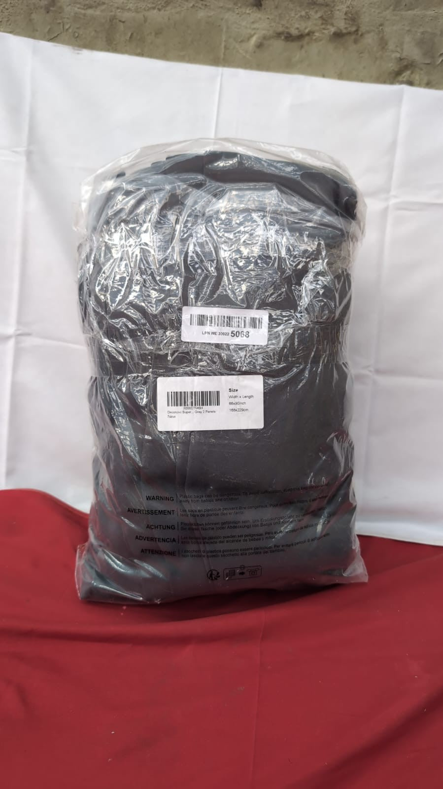 Deconovo Super Soft Eyelet Curtains Thermal 66x90inch 2panel (packaging damaged)