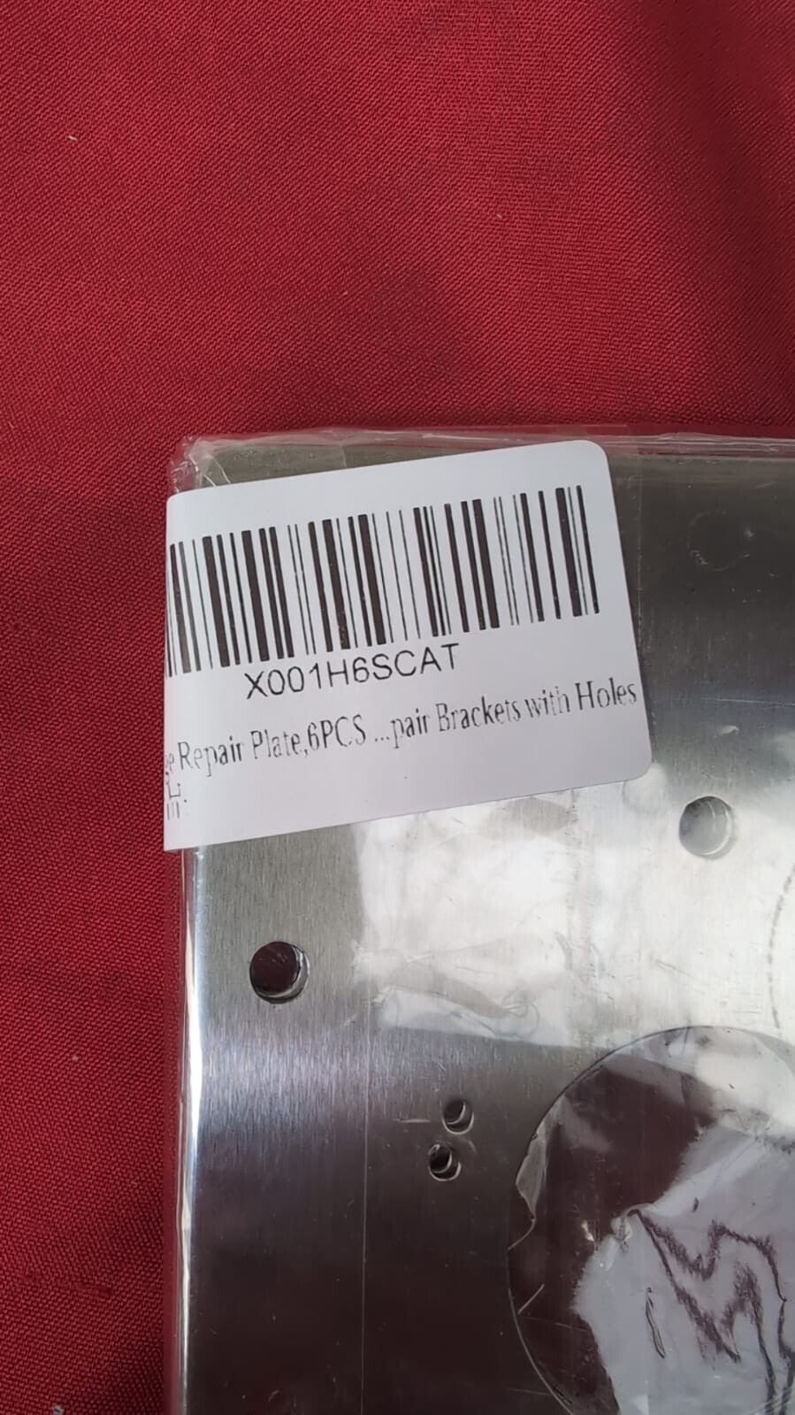 Hinge Repair Plate,6PCS Cabinet Hinge Repair Plates with Customized Screws,