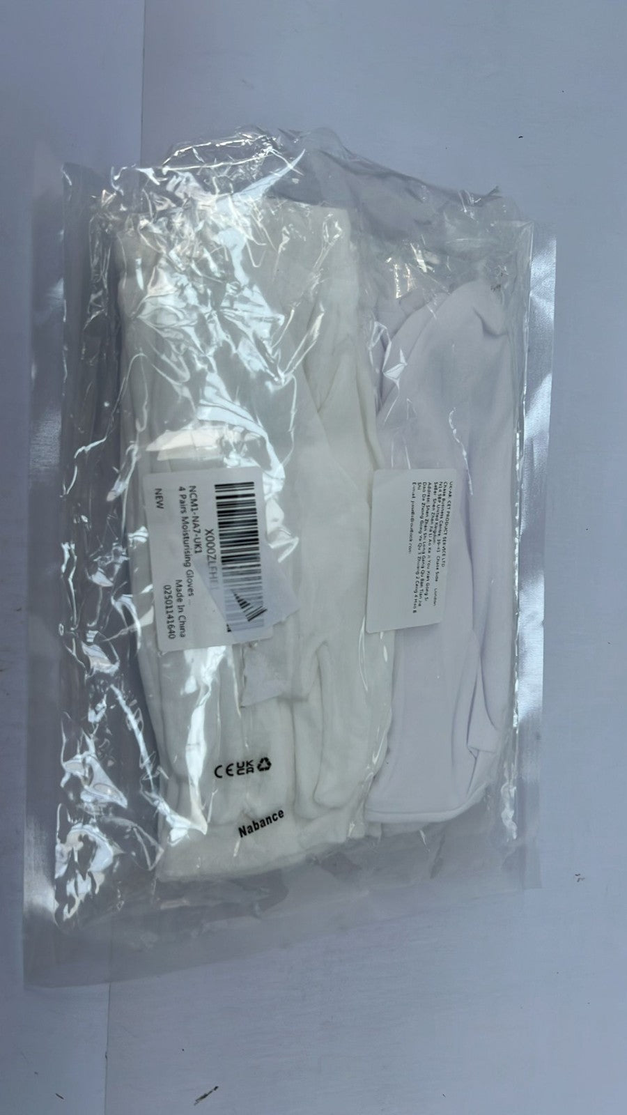 4 Pairs Moisturising Gloves White Hand Gloves for Dry Hands Skin Care