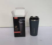 Travel Mug 500ml Leakproof Coffee Cup with Lid ,Navy( slightly scuffed)